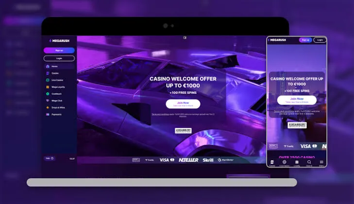 MegaRush Casino App-schermafbeelding